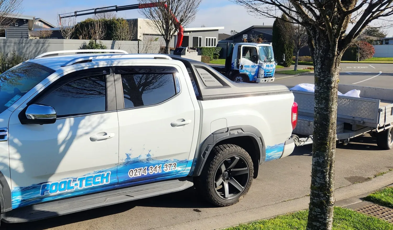 Pool-Tech on the road across Canterbury