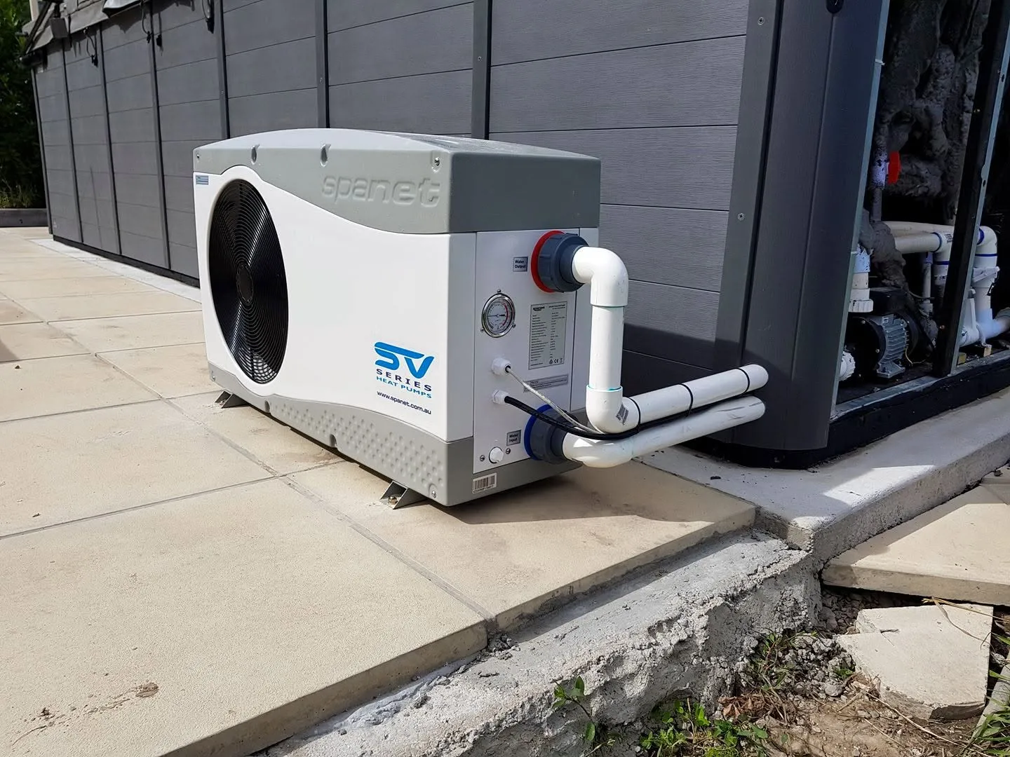 SpaNet heat pump supplied and installed